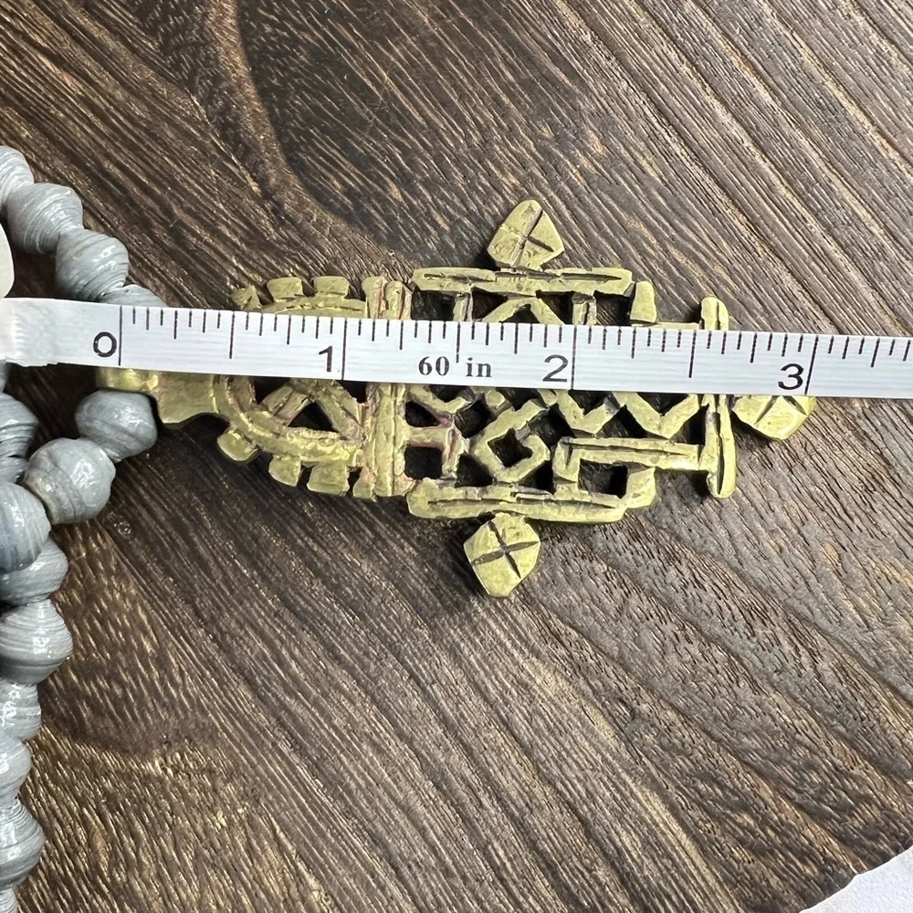 Akola Gray Demi Paper Bead Necklace